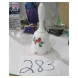 HAND PAINTED FENTON CHRISTMAS BELL
