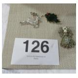 CHRISTMAS BROOCHES