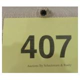 SILVERTONE COCTAIL RING SIZE 7, NO MARKINGS