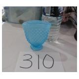 FENTON BLUE OPALESCENT HOBNAIL MINI