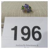 STAMPED 925 TANZANITE RING SIZE 10 (6.13G)