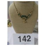 EMERALD GREEN RHINESTONES CHOKER