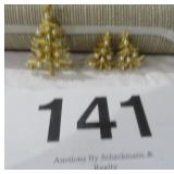 VTG SIGNED MYLV GOLD PLATED CHRISTMAS