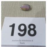 VTG FIRE OPAL UNMARKED BROOCH