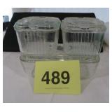 VTG FEDERAL RIBBED CLEAR REFRIGERATOR