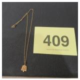 1/10 10K PENDANT & CHAIN 14KT GF