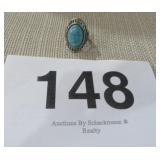 TURQUOISE RING SIZE 7 NO MARKINGS