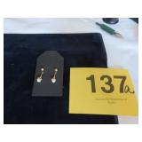 14KT PEARL DROP EARRINGS (2.01G)