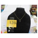 STUNNING 14KT DIAMOND NECKLACE (2.73G)