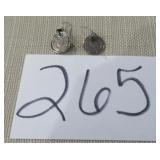 VTG 925 SILVER EARRINGS (8.42 G)