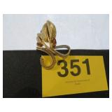 VTG GOLDTONE RHINESTONE BRACELET