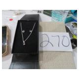 AMETHYST NECKLACE/EARRINGS 925