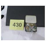 ZIPPER PULLS/SUCRETS VTG TIN