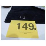 MARKED 14KT AMETHYST EARRINGS (1.00G)