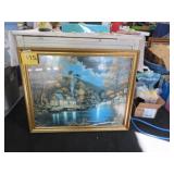 CABIN BY THE LAKE SIGNED JOHN ZACCHEO