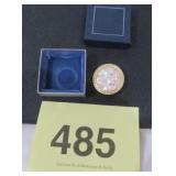 VTG NEW WEST GERMANY SCARF CLIP GOLDTONE