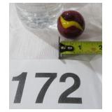 VTG AGATE EGG YOLK LARGE MARBLE