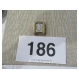 VTG IGRUEN GOLD TONE QUARTZ WATCH