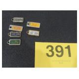 VINTAGE ILLINOIS LICENSE MINI KEYCHAIN