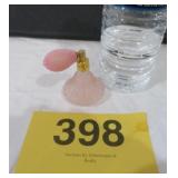 VINTAGE SMALL PINK PERFUME BOTTLE