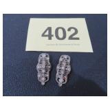 ART DECOR FUR BROOCH W/CLEAR RHINESTONES