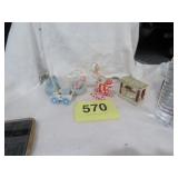 VTG WOOD BABYS FIRST CHRISTMAS ORNAMENTS