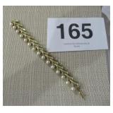 VTG SIGNED KRAMER BRACELET, PEARL &