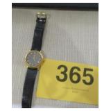 FOSSIL MENS BLACK LEATHER BAND WATCH