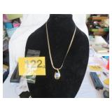 925 OPAL PENDANT W/925 HEAVY CHAIN