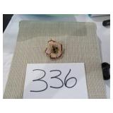 CAMROSE KROSS BROOCH PANSY SIGNED JBK