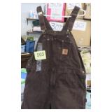 MENS CARHART DOUBLE KNEE CANVAS BIB
