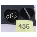 NEW RHINESTONE HEART EARRINGS & NECKLACE