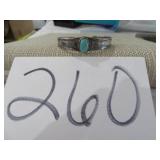 SILVER & TURQUOISE CUFF BRACELET