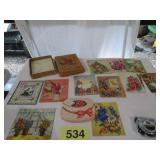 VTG BOX OF GET WELL CARDS W/ENVELOPES