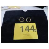 MARKED 14KT HOOP EARRINGS (2.05G)