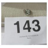 AQUAMARINE WHITE 925 SIZE 11 RING (4.29G)