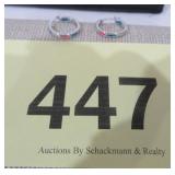 STERLING HAWAIIAN HOOP EARRINGS (3.93 G)