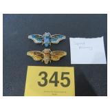 SIGNED ALILANG COLORED RHINESTONE