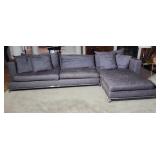 SOHO Concepts Lowboy 2 Pc  sofa Charcoal Grey