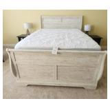 White Wash Queen Size Bed 2yr. old