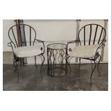 Wrought Iron Patio Chairs & Table
