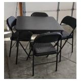 Card Table & 4 Chairs