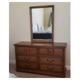 2 pc. Bassett Low Boy Dresser 55 x 19.5 x 22