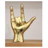 Brass Hang Loose Hand