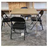 Folding Table & 4 Chairs