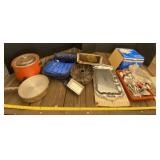 Crock Pot, Pyrex portable carrier, bundt pan,