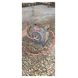 Legacy retractable hose reel with a full spool of