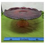 Indiana Glass Carnival Glass Footed Platter