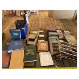 Picture frames, hangers, furniture coasters and