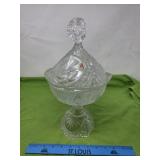 Horbauer Lead Crystal Footed Cover Dish